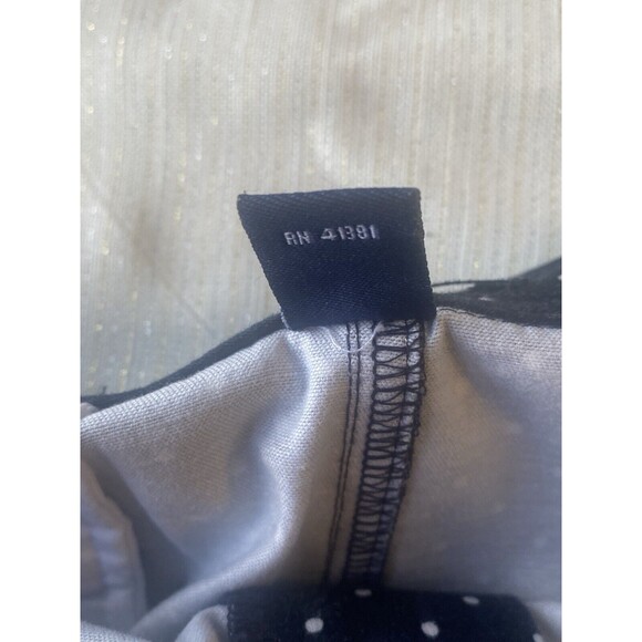 Chaps Womens Navy Blue Polka Dot Skirt Size 4 - Picture 8 of 11